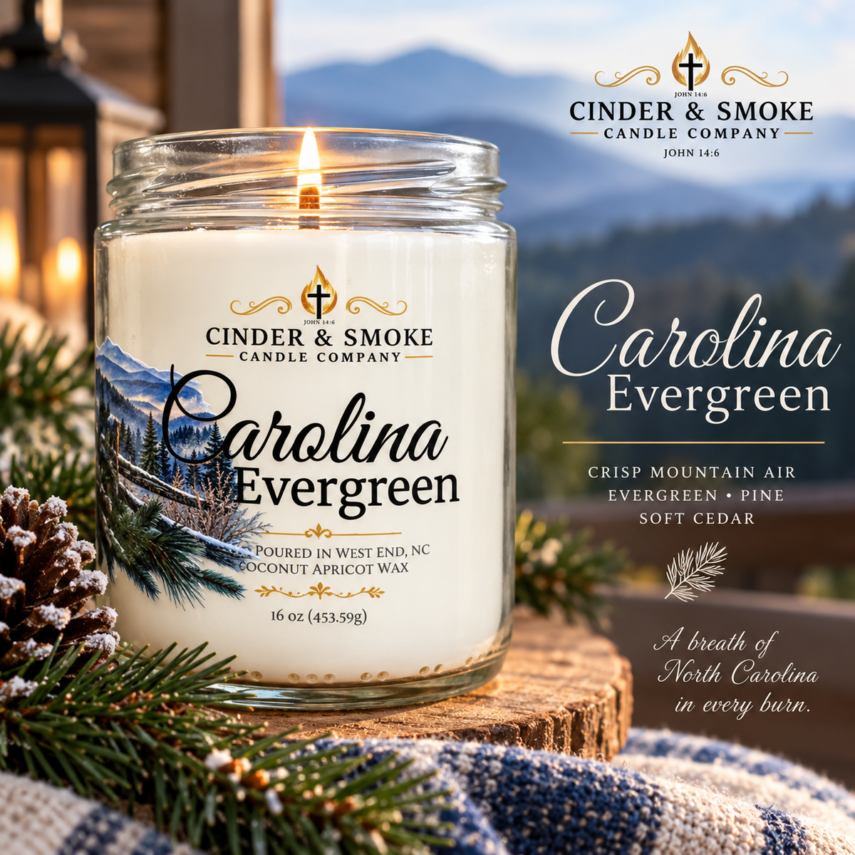 Carolina Evergreen Candle
