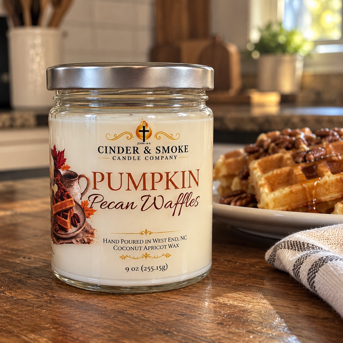 Pumpkin Pecan Waffles