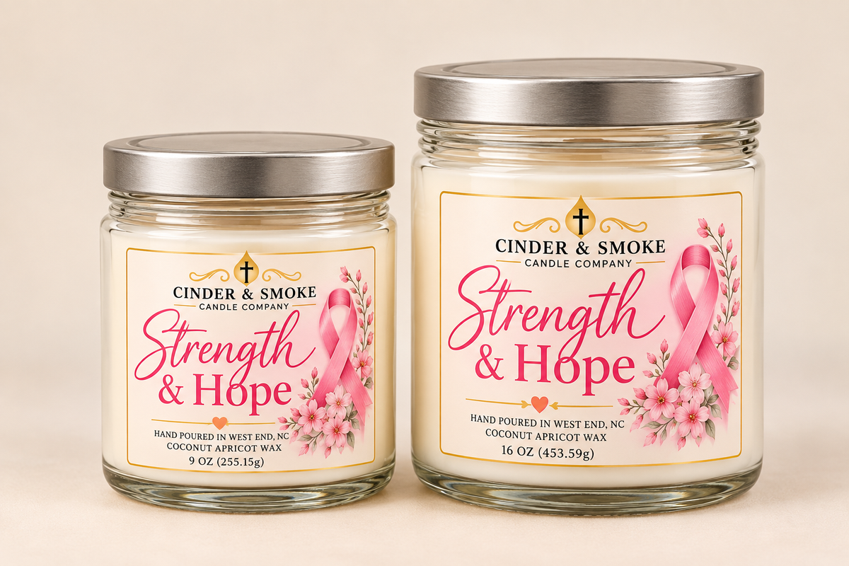 Breast Cancer Awareness Candle
