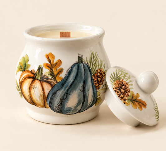 Fall Harvest Keepsake Candle | Pumpkin Spice Buttercream | 14 oz